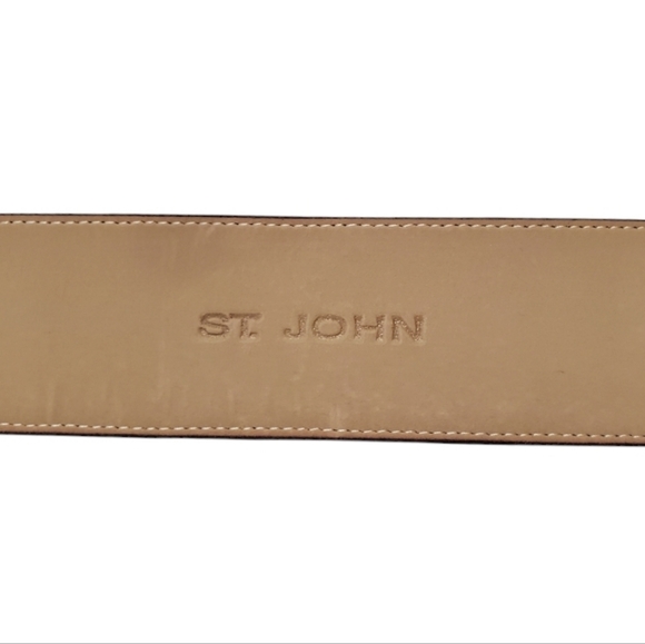 Saint John Violet Purple Leather and Cloth Belt - Picture 7 of 10